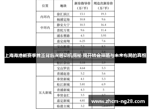 上海海港新赛季首签背后深层动机揭秘 揭开转会策略与未来布局的真相