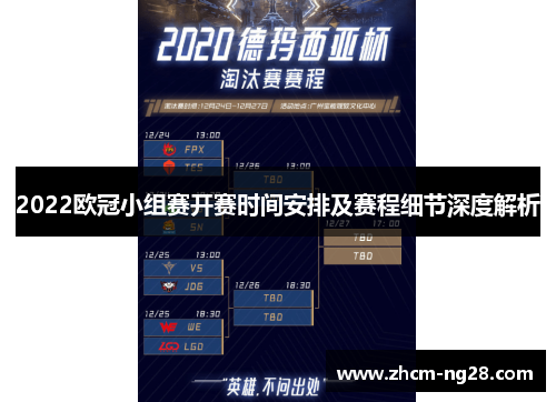 2022欧冠小组赛开赛时间安排及赛程细节深度解析